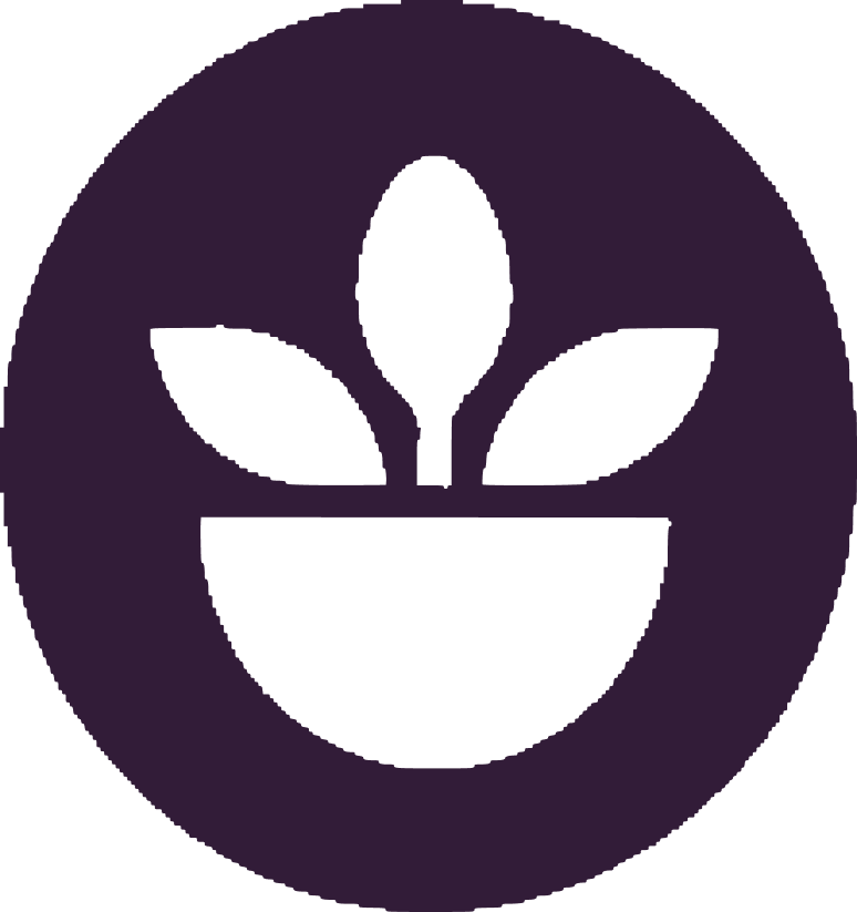 Eat Real Logo Purple